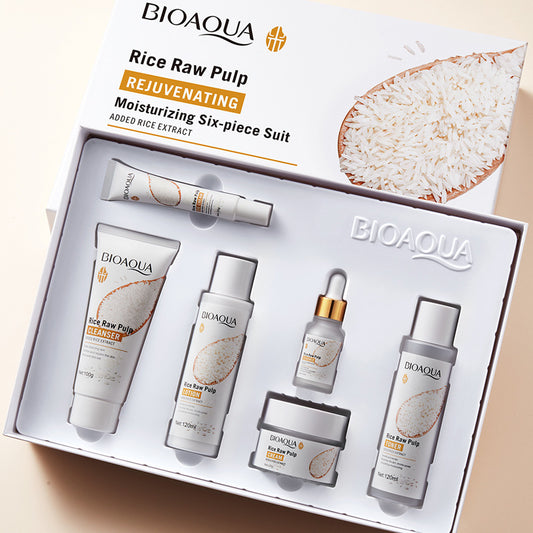 🌿 BIOAQUA – Ensemble Soin Hydratant et Rajeunissant de la Peau (6 pièces)