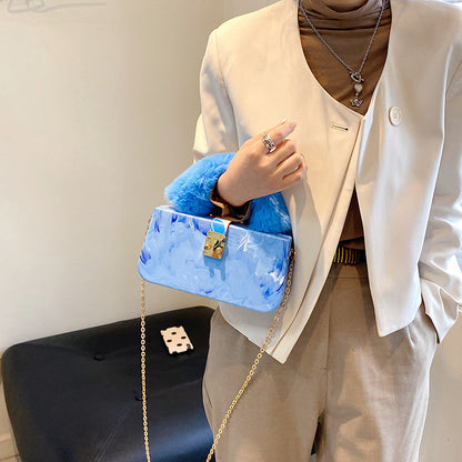 Women's Fashion Acrylic Hand Chain Box Bag