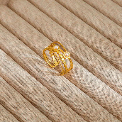 Personalized Stainless Steel Ring With Color-retaining Diamond Inlay