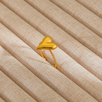 Personalized Stainless Steel Ring With Color-retaining Diamond Inlay