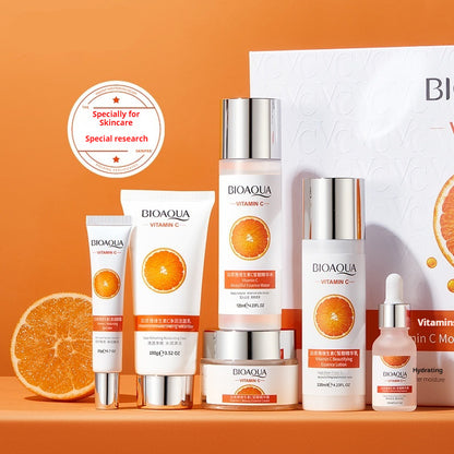 🍊 BioAqua Vitamin C Hydra Glow – Set of 6 face and eye treatments ✨