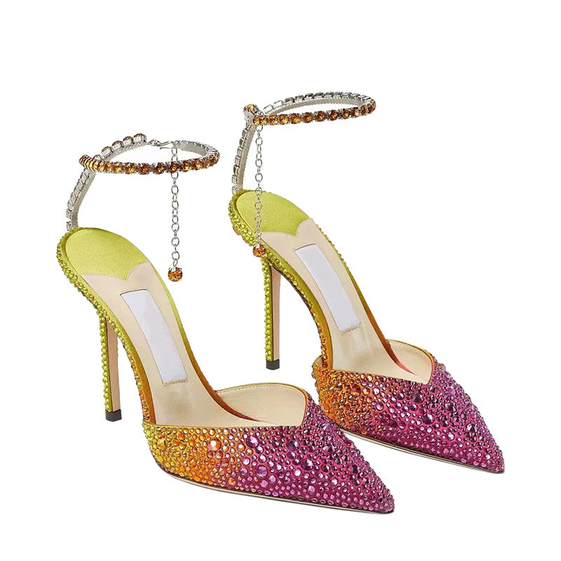 Escarpins Cristal Féerique Satin