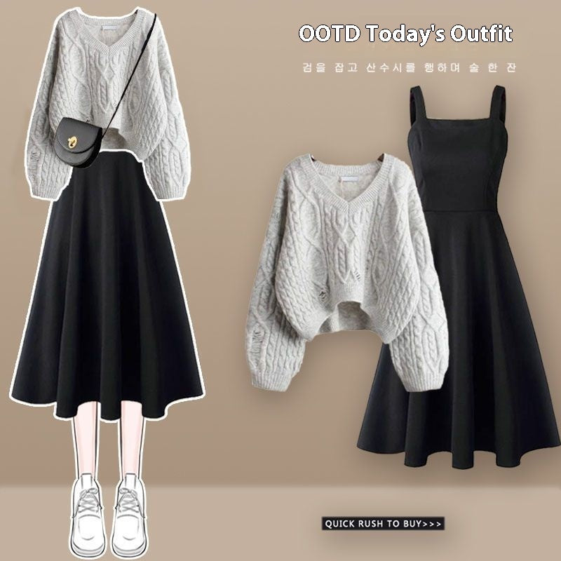 👑 Valvy 👑 Ensemble Tricot Élégance 2 Pièces