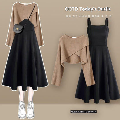 🌾 Dolcé🌾 Ensemble Maille et Robe 2 Pièces