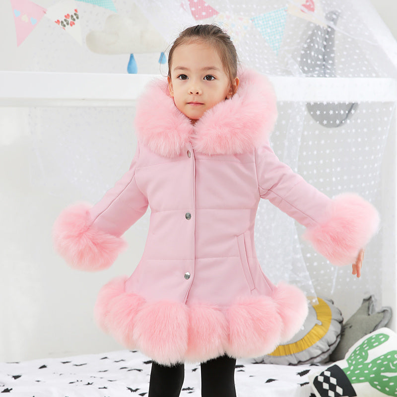Yarima – Manteau d’Hiver Mi-long pour Filles