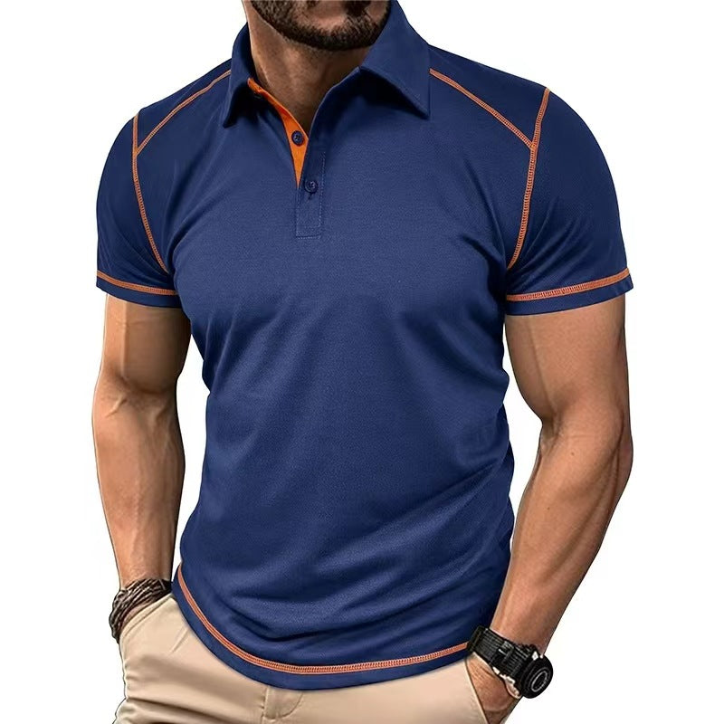 Polo Bicolore Col Revers Homme
