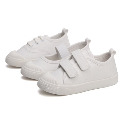 Spring New Children's Canvas Shoes Girls White Shoes