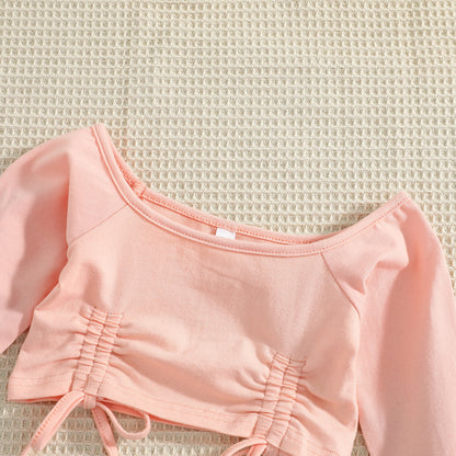 Douceur d’Automne  Look Fille Coton & Nœud Élégant