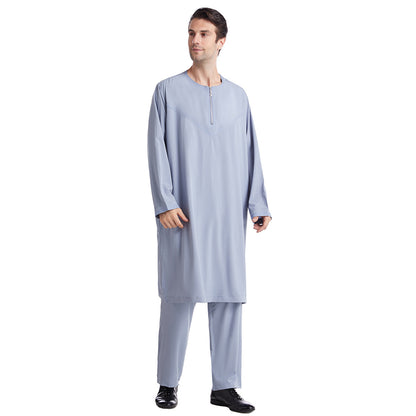 Taye – Ensemble Robe et Pantalon Homme Polyester Brodé