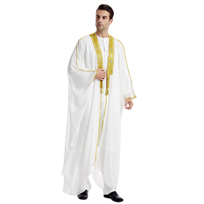 Rachid – Robe Homme Arabe Brodée à Manches Longues