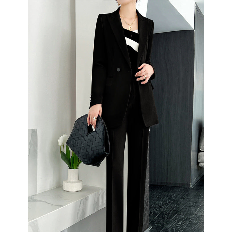 Ensemble Tailleur Pantalon Haut De Gamme Femme