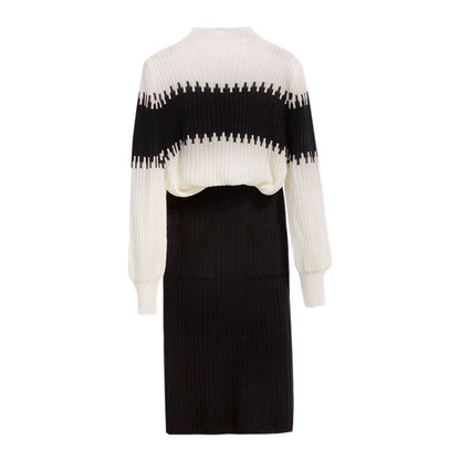 🟤 Tènèfa – Ensemble Pull Tricoté Femme Printemps/Automne