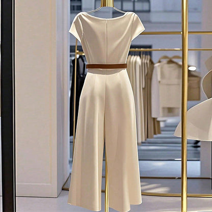 🖤 Sirelia – Combinaison Satin Élégante Femme