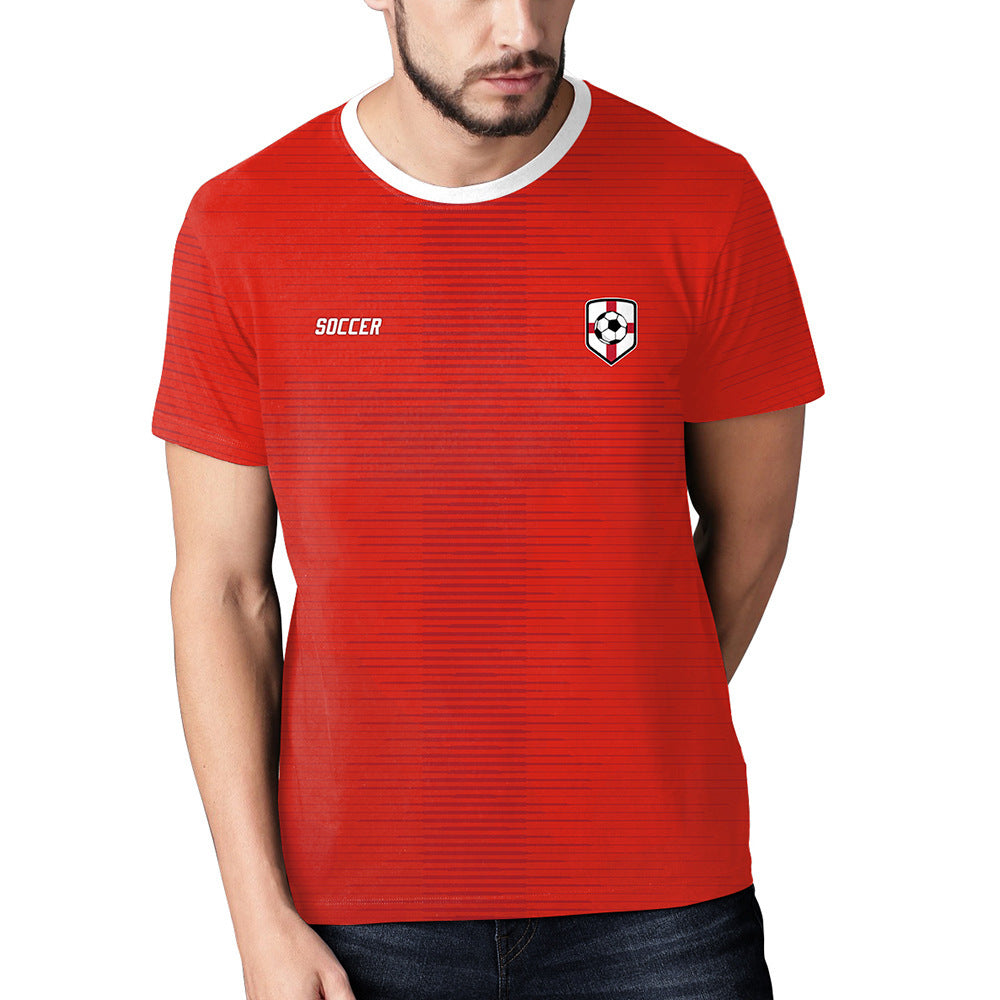 European And American New Football World Cup Casual Sports T-shirts