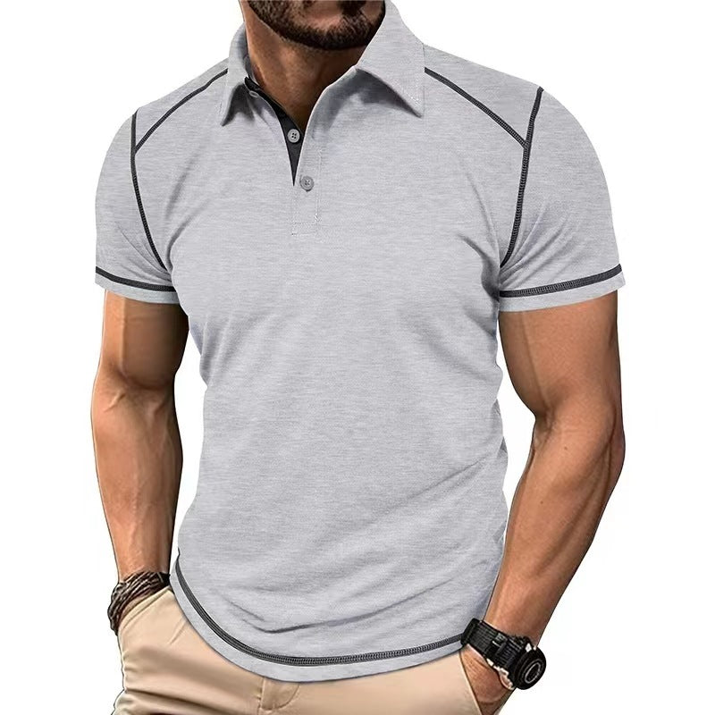Polo Bicolore Col Revers Homme