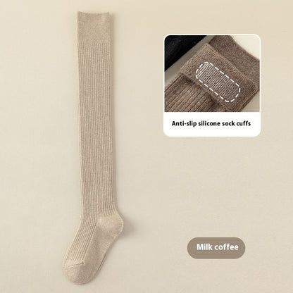 ChicWool  Chaussettes Hautes Antidérapantes en Laine