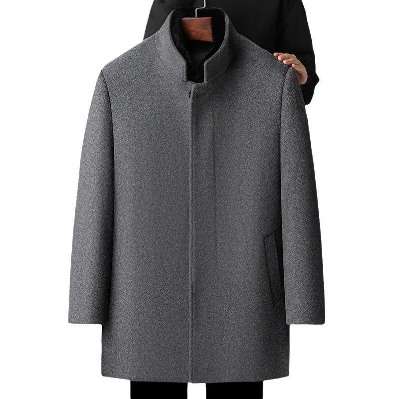 ⚫ Songo – Manteau Laine Homme à Doublure Amovible
