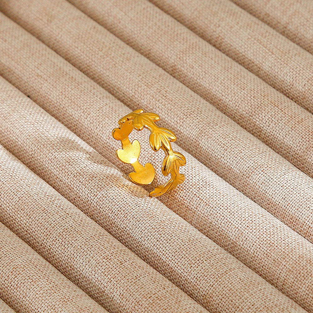 Personalized Stainless Steel Ring With Color-retaining Diamond Inlay