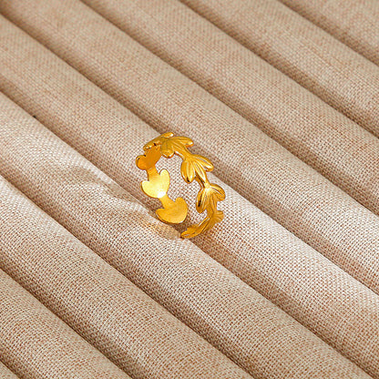 Personalized Stainless Steel Ring With Color-retaining Diamond Inlay