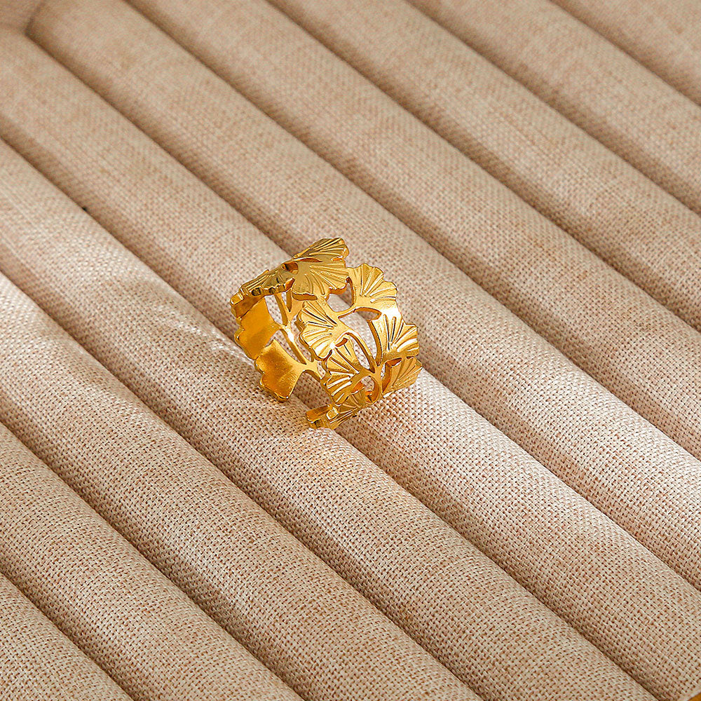 Personalized Stainless Steel Ring With Color-retaining Diamond Inlay