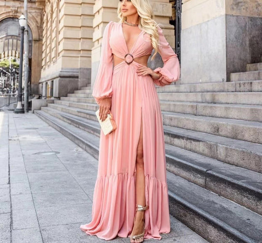 SoftSplit  Robe Tricotée à Fente