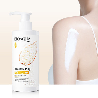 🌾 BIOAQUA – Lotion Hydratante et Nourrissante au Riz et masque capillaire