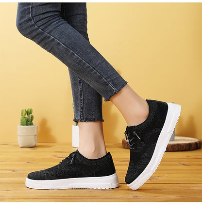Mesh Breathable Canvas Shoes Block Couple Shoes