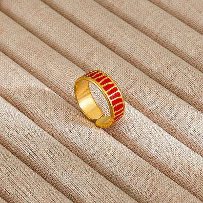 Personalized Stainless Steel Ring With Color-retaining Diamond Inlay