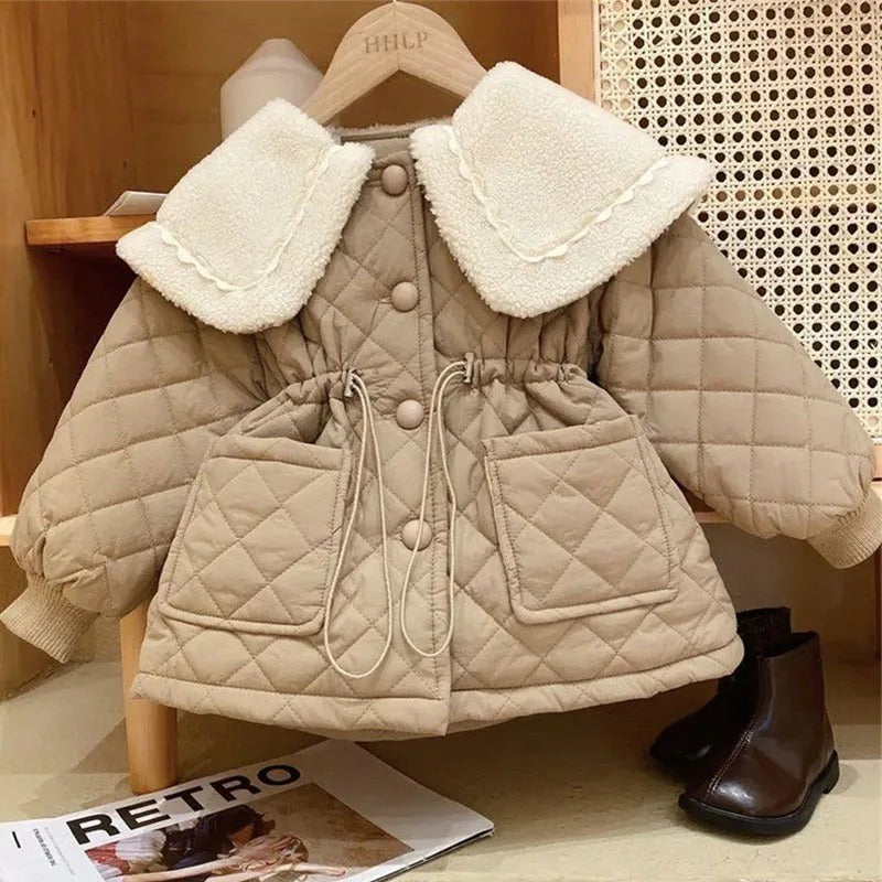 🌺 Liréna – Manteau Doublé Velours Fille