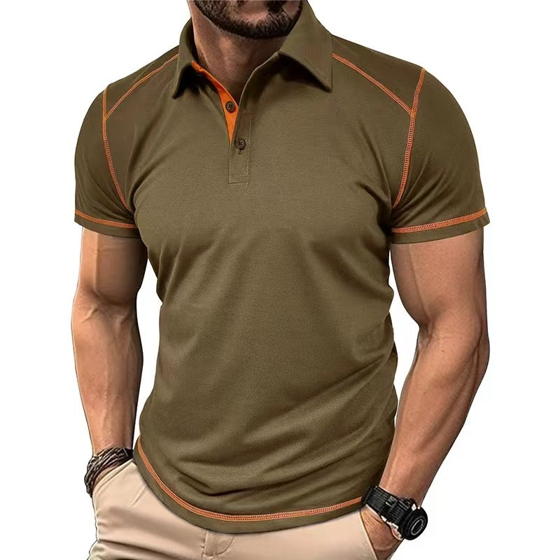 Polo Bicolore Col Revers Homme