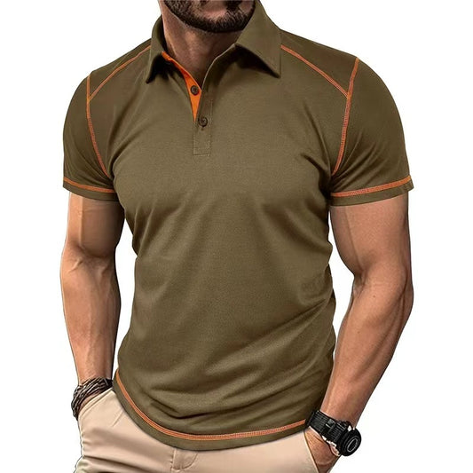 Polo Bicolore Col Revers Homme