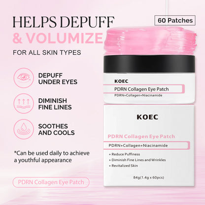 Masque pour les Yeux KOEC Collagène PDRN - 60 Patchs