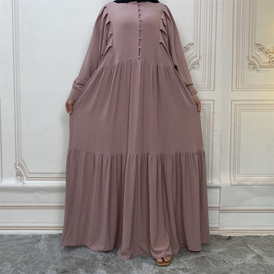 BreezeFlow  Robe Longue Boutonnée