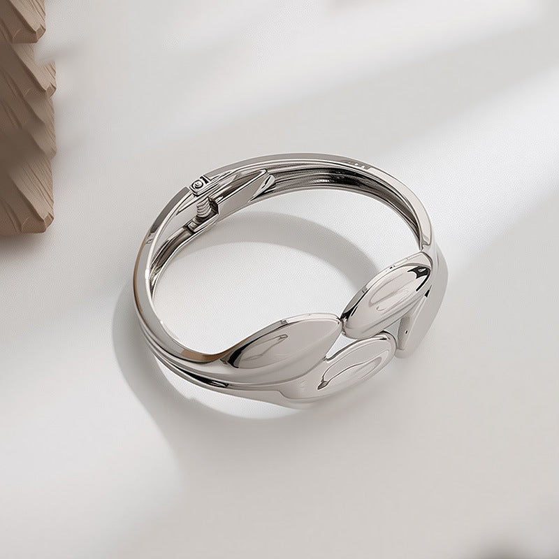 Raven Bracelet Ouvert Large Punk Luxe Léger