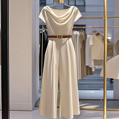 🖤 Sirelia – Combinaison Satin Élégante Femme