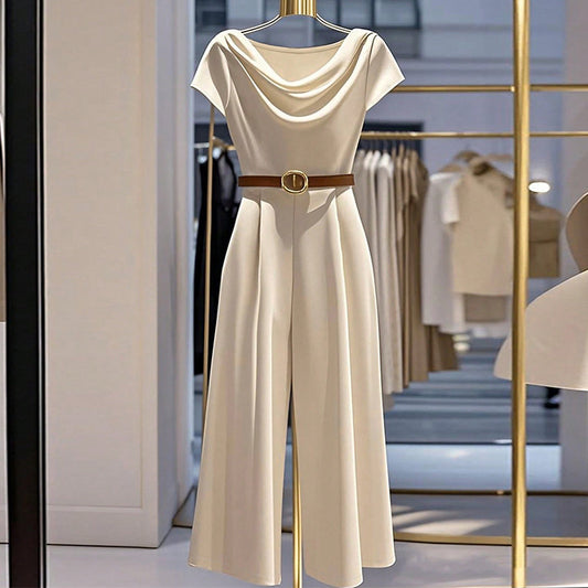 🖤 Sirelia – Combinaison Satin Élégante Femme