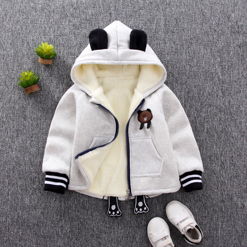 🦁 Luma – Veste Douillette Enfant Automne/Hiver