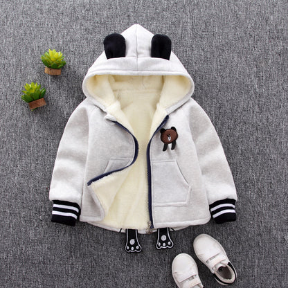 🦁 Luma – Veste Douillette Enfant Automne/Hiver