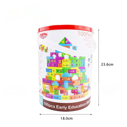 Large Wooden Assembled Educational Building Blocks Toy