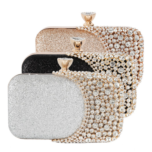 Sac De Soirée Ovale Strass Alliage Femme