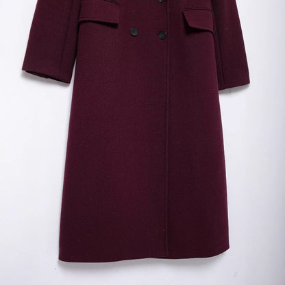 Selena – Manteau Long à Double Rangée d’Ornements