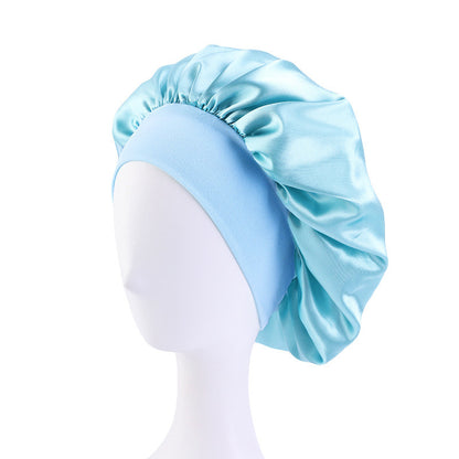 KALY – Bonnet Large Bord Satiné et Élastique