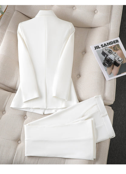 Power Chic – Tailleur Femme à Pantalon Évasé