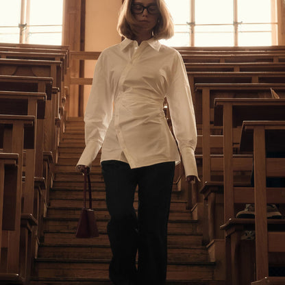 🤍 Martine - Chemise Croisée Blanche&nbsp; 🤍